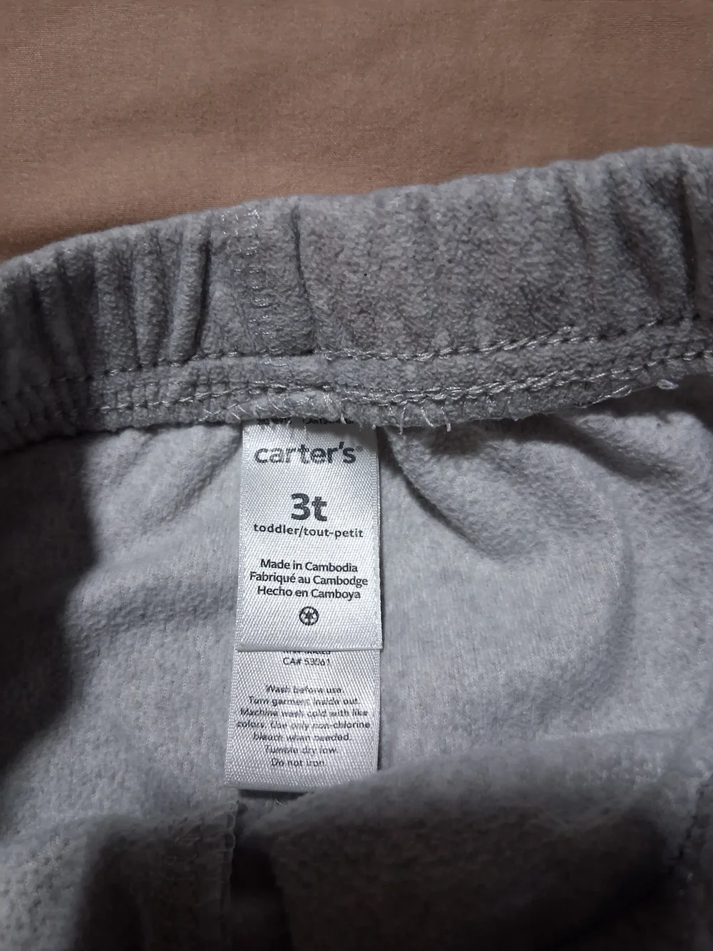 Carter's Orange Excavator Top with Gray Joggers Matching Set 3T